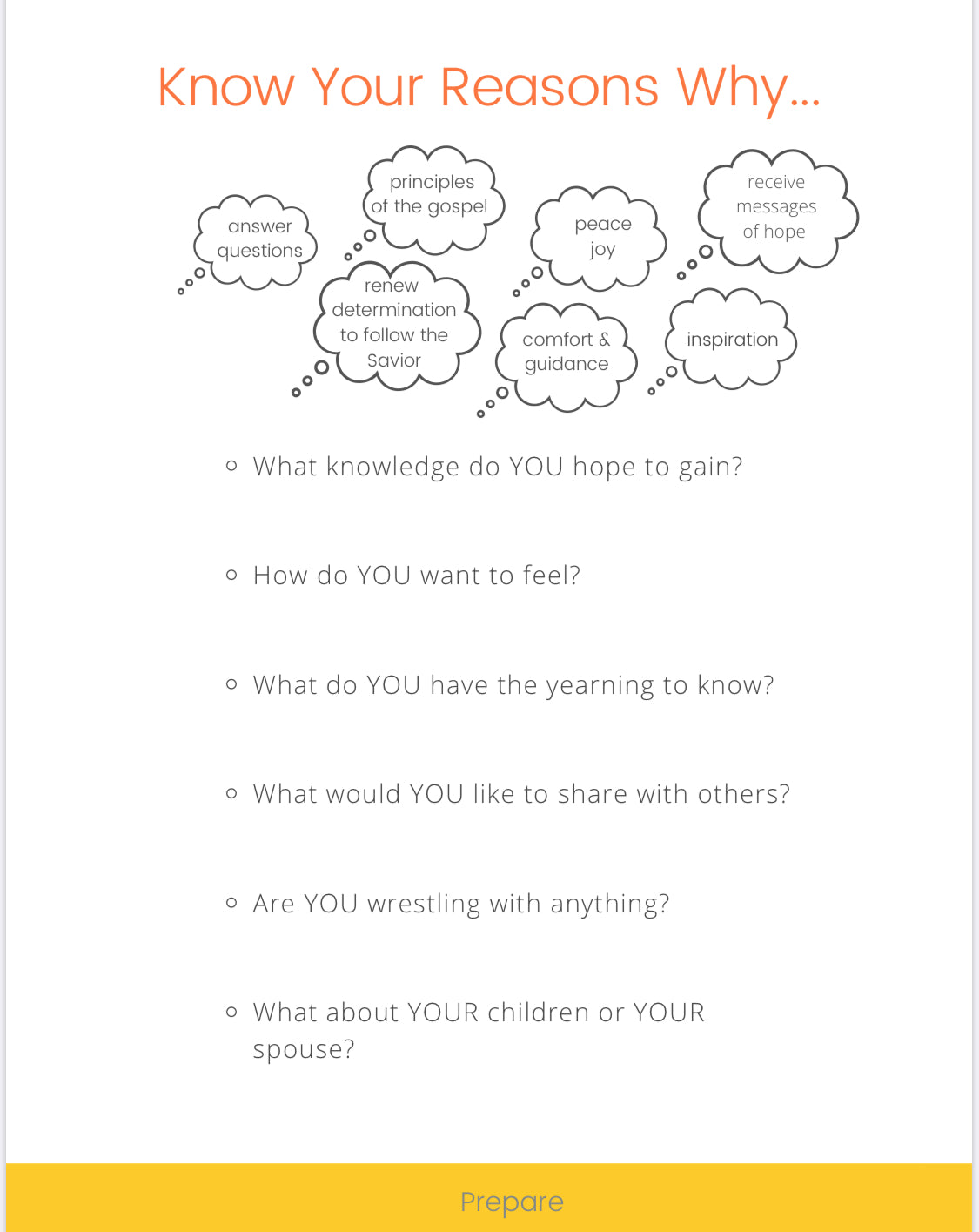 2021 Prepare for General Conference - Use your creative and spiritual gifts to prepare, participate, and ponder - Digital download