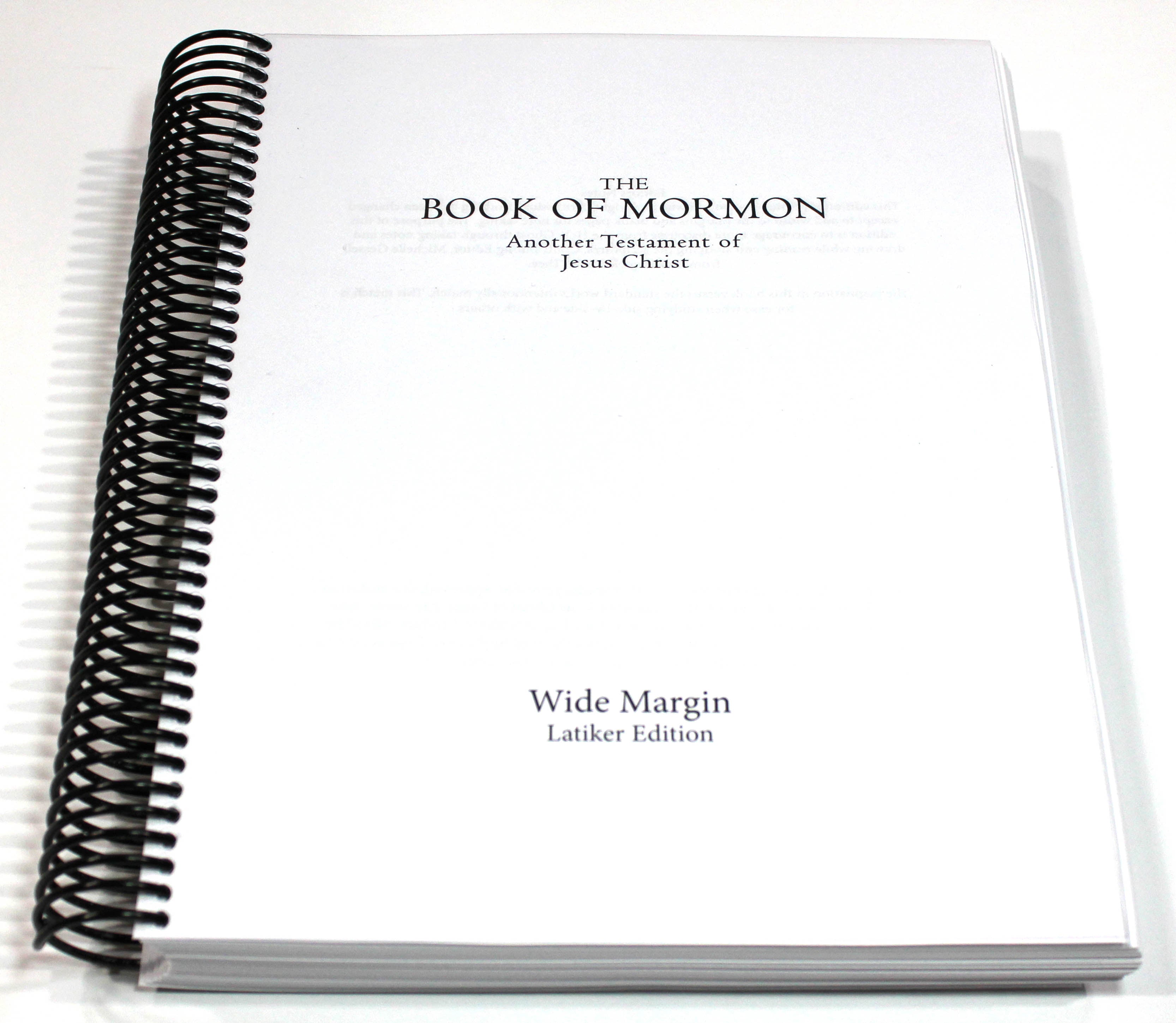 Wide Margin Book of Mormon