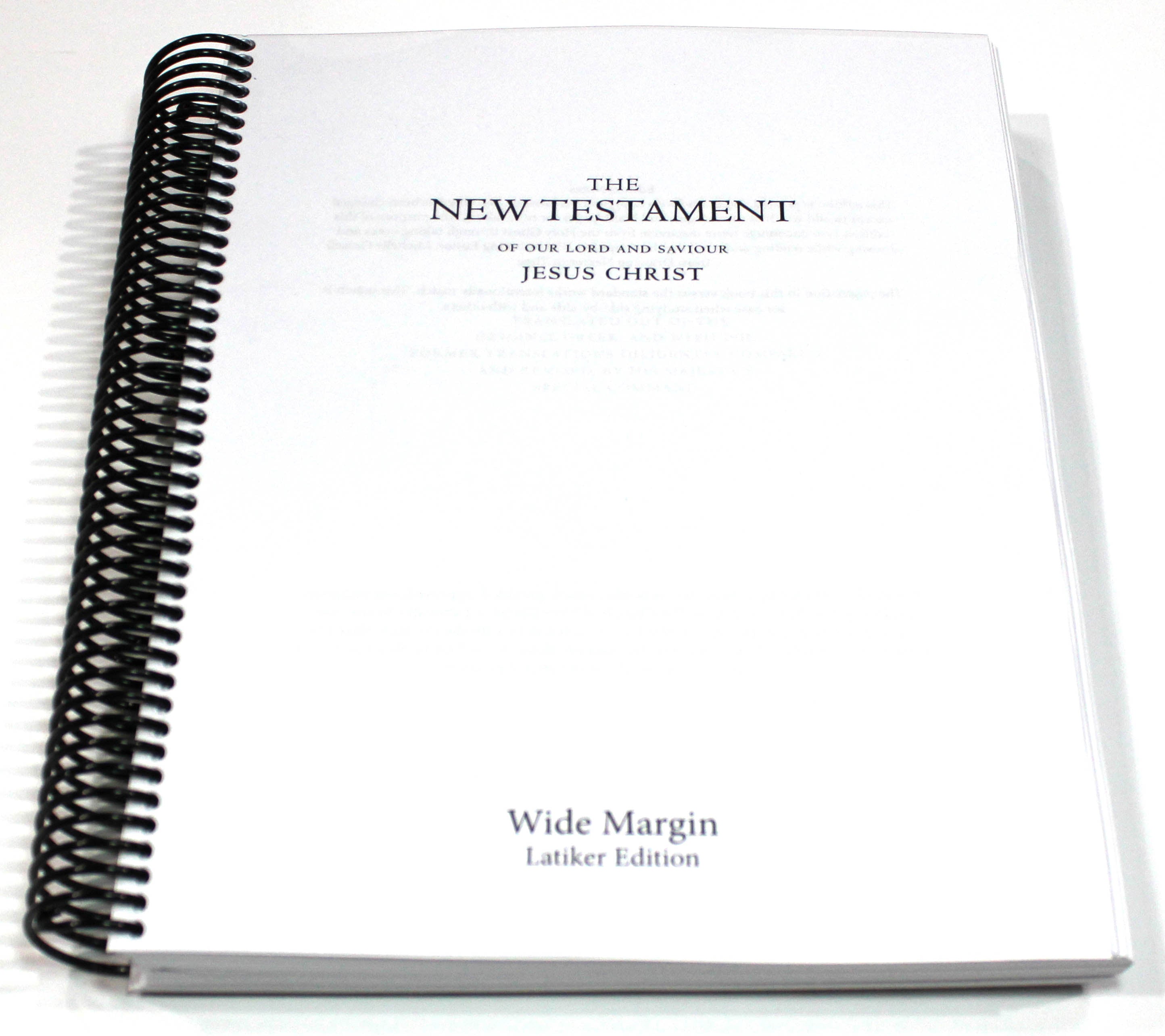 Wide-Margin New Testament