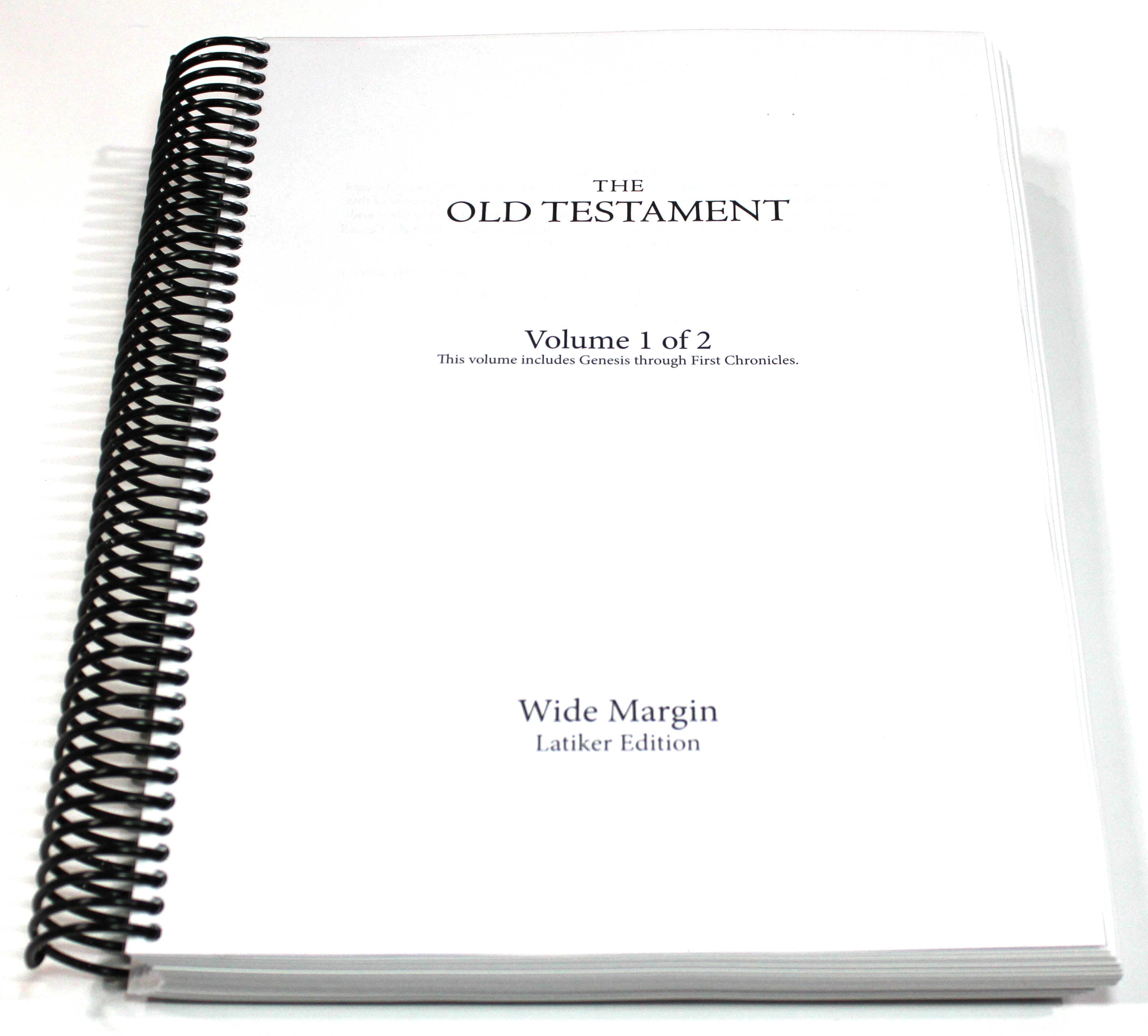 Wide Margin Old Testament Vol 1