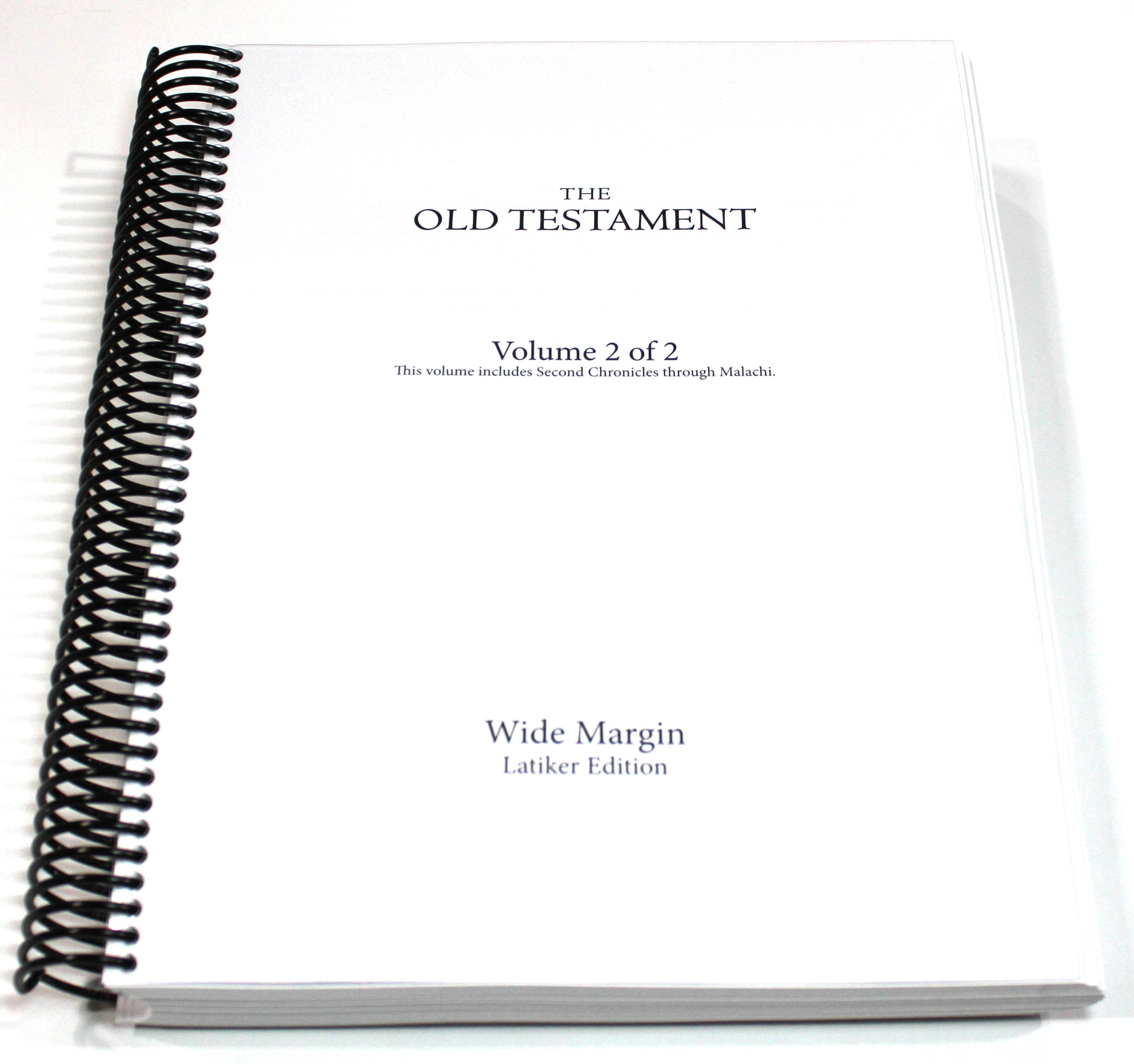 Wide Margin Old Testament Vol 2