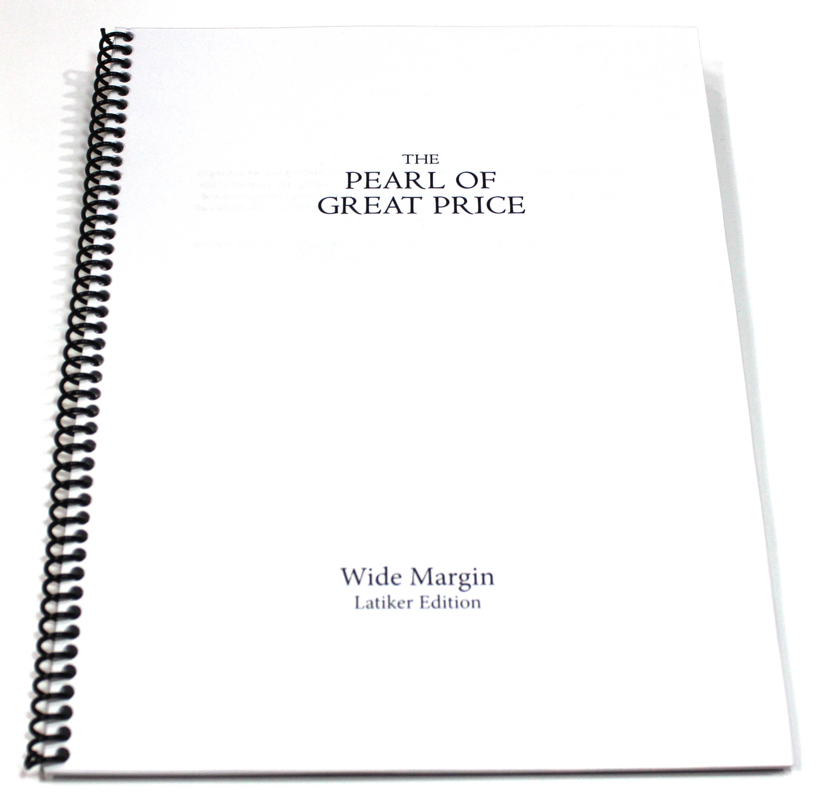 Wide Margin Pearl of Great Price