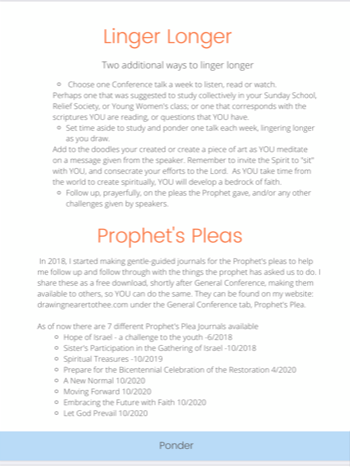 2021 Prepare for General Conference - Use your creative and spiritual gifts to prepare, participate, and ponder - Digital download